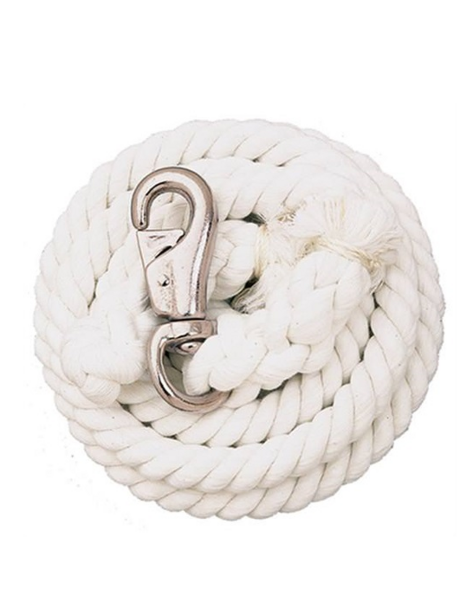 LEAD ROPE COTTON 10' WHITE  NP/BULL