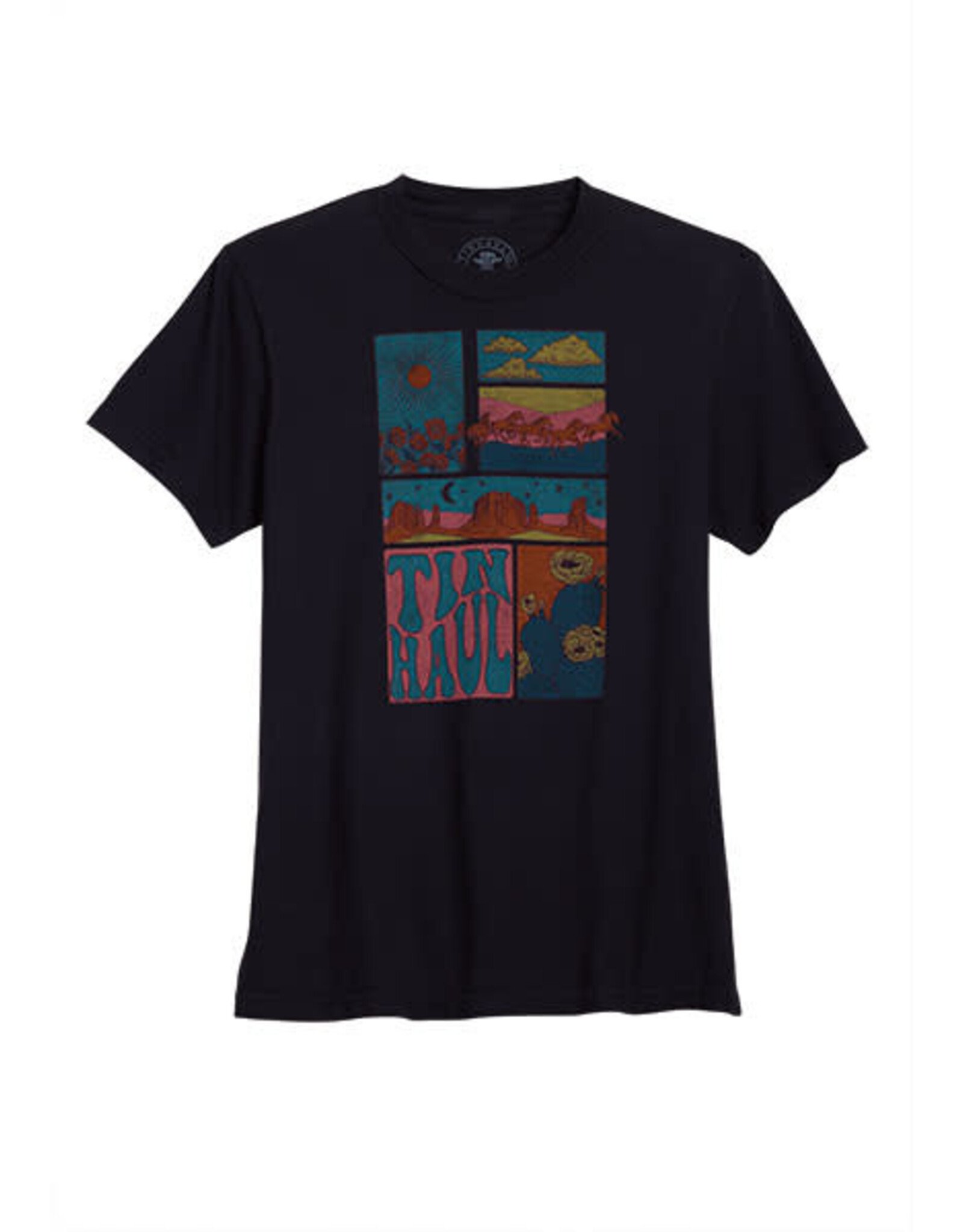 TIN HAUL SHIRT WMS S/S TEE SCENERY CANYONS/SUNFLOWER/HORSES