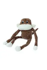 DOG TOY CRINKLE MONKEY BROWN LARGE