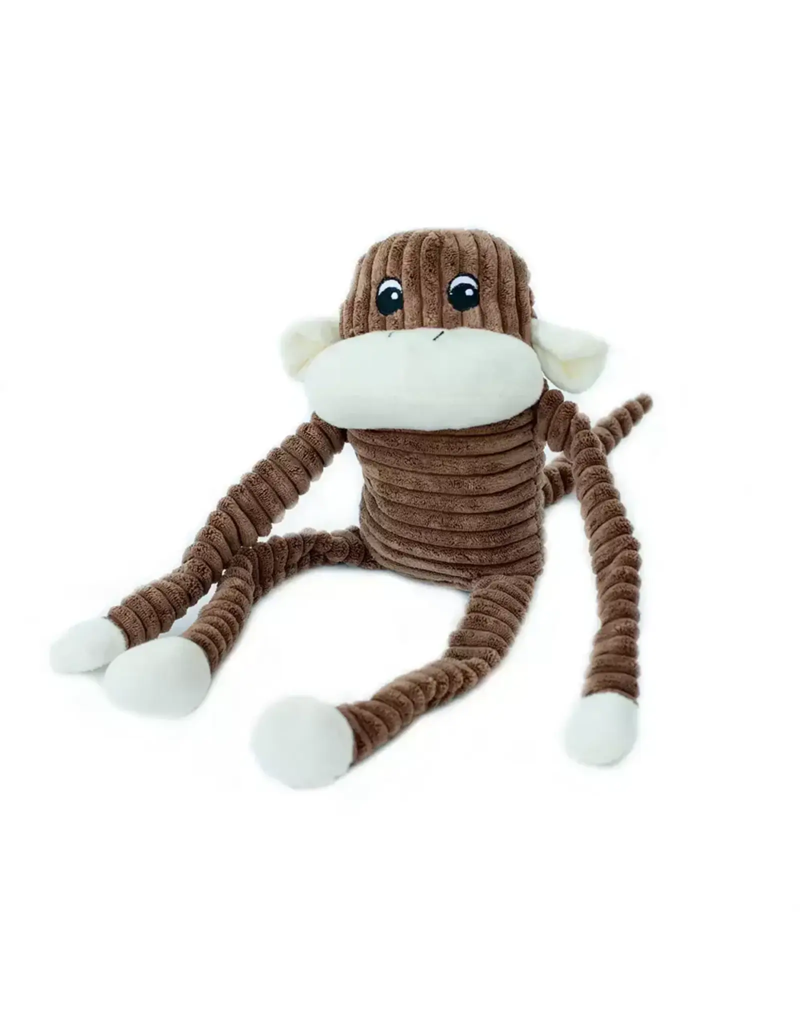 DOG TOY CRINKLE MONKEY BROWN LARGE