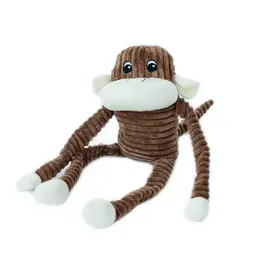 DOG TOY CRINKLE MONKEY BROWN LARGE