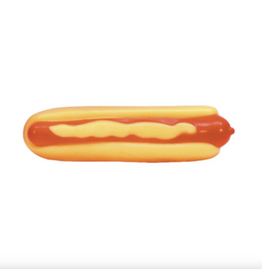 DOG TOY RUBBER HOT DOG 5.5"