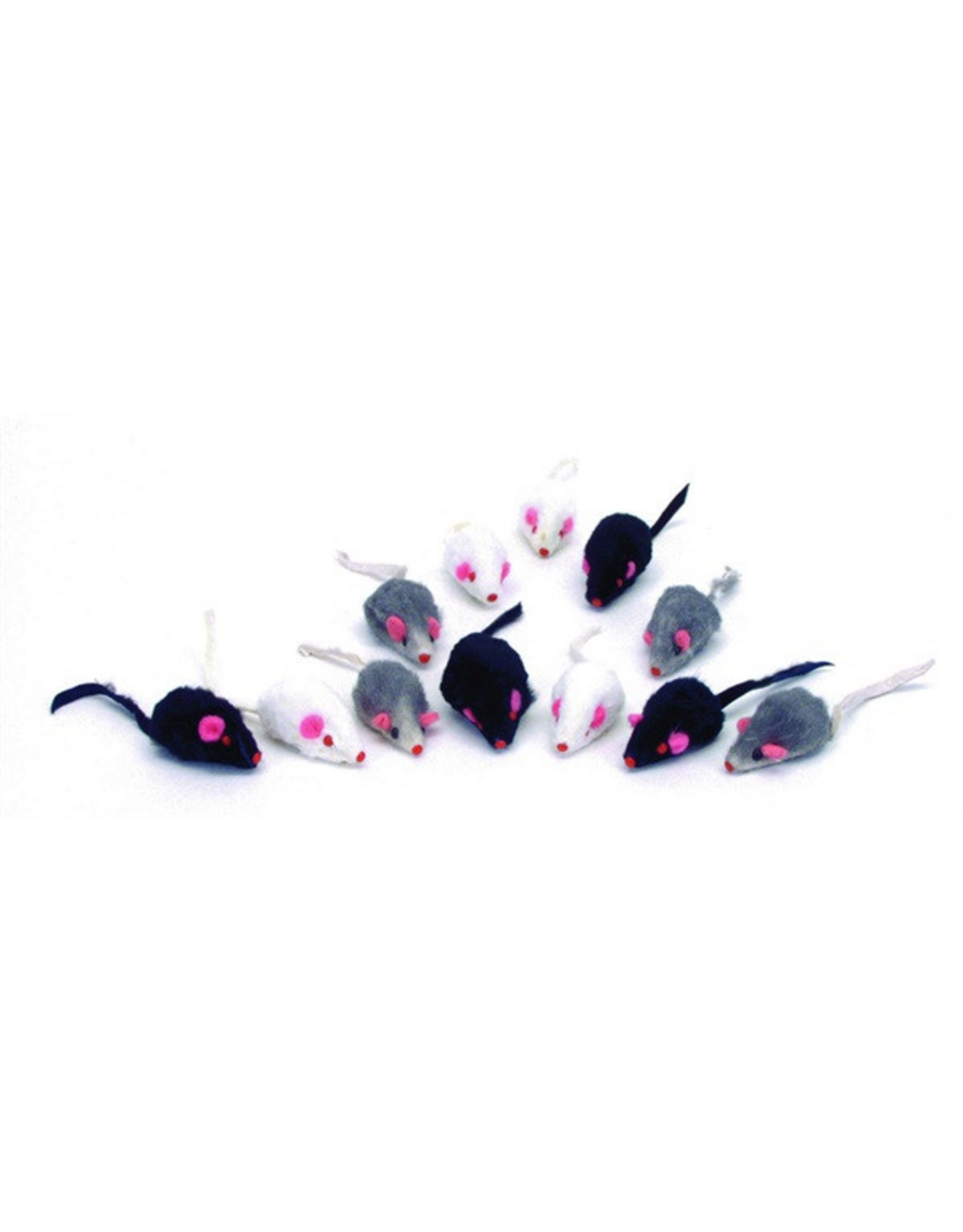 CAT TOY TURBO FUR MICE 12 PACK 2"
