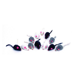 CAT TOY TURBO FUR MICE 12 PACK 2"