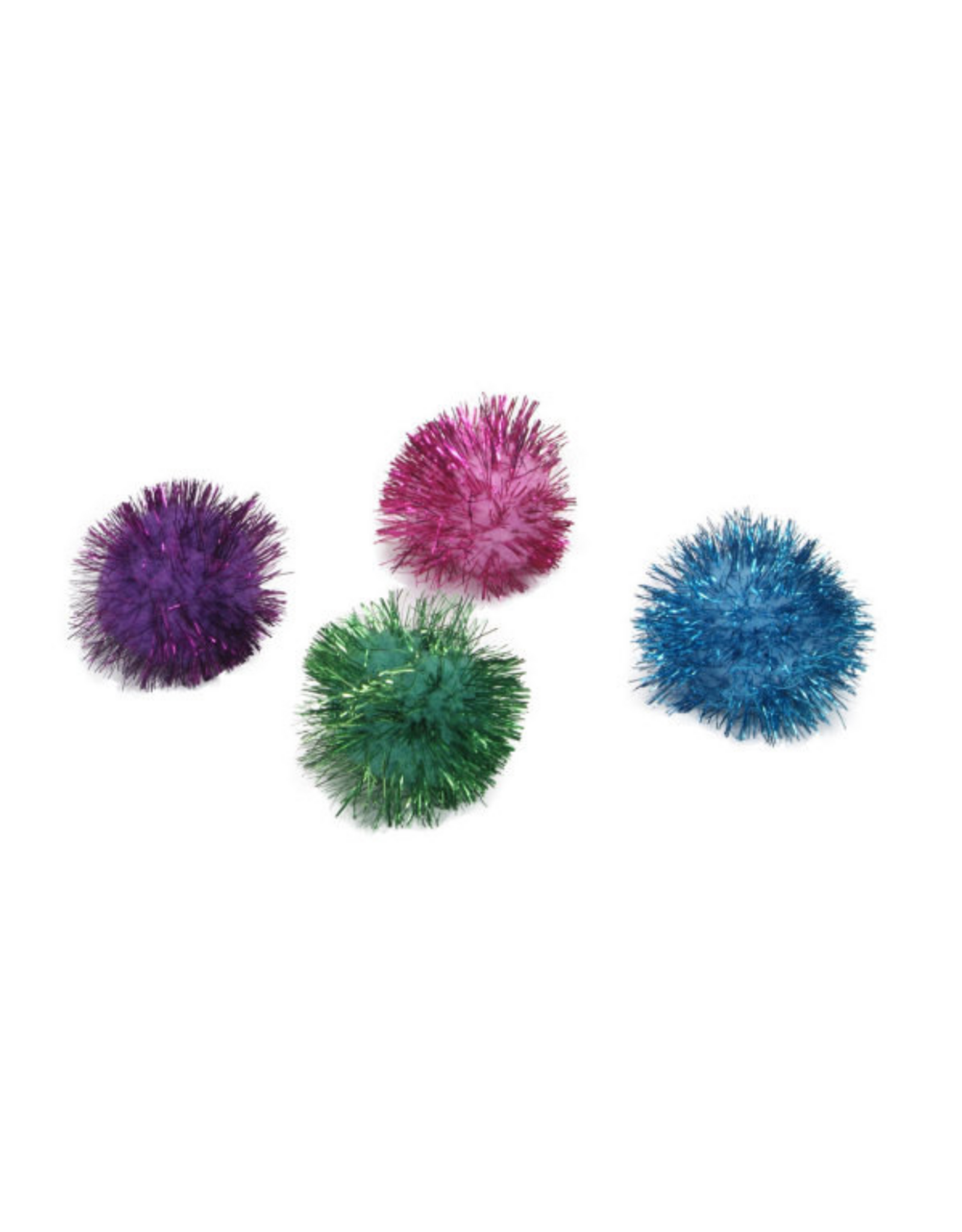 CAT TOYS TURBO GLITTER POM POM 4 PACK