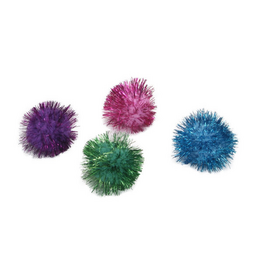 CAT TOYS TURBO GLITTER POM POM 4 PACK