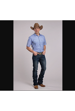 ROPER SHIRT MSN ROPER BLUE/WHITE STRIPE S/S