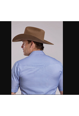 ROPER SHIRT MSN ROPER BLUE/WHITE STRIPE S/S