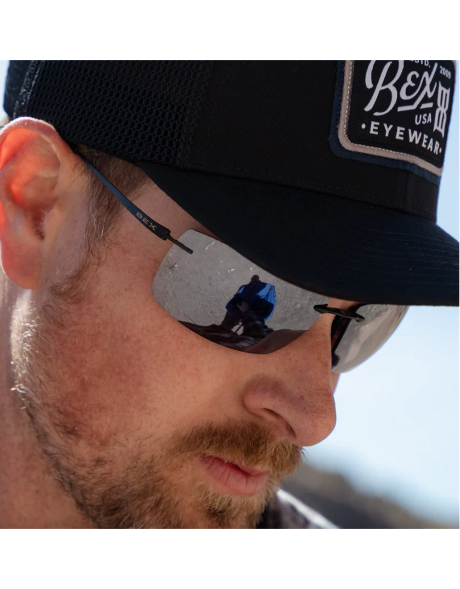 BEX SUNGLASSES FYNNLAND XL-OTG BLACK GRAY/SILVER