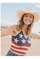 TANK TOP WMS WRANGLER CROCHET USA FLAG