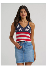 TANK TOP WMS WRANGLER CROCHET USA FLAG