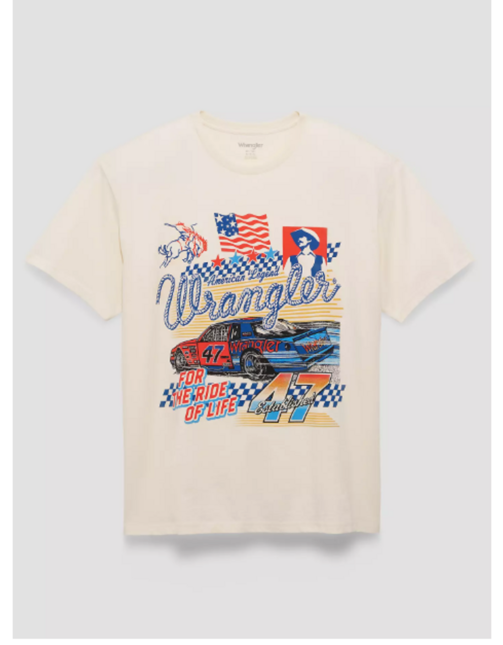 SHIRT WRANGLER 4TH OF JULY RACE CAR