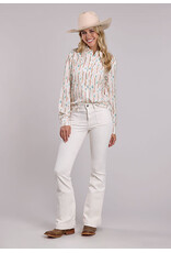 ROPER SHIRT WMS ROPER CHECKERED WITH CACTUS WHITE