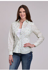 ROPER SHIRT WMS ROPER CREAM FLORAL PRINT