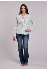 ROPER SHIRT WMS ROPER CREAM FLORAL PRINT