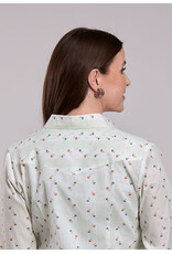 ROPER SHIRT WMS ROPER CREAM FLORAL PRINT