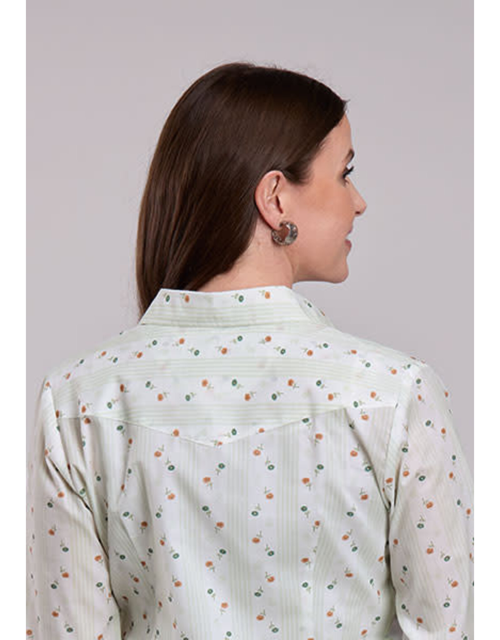 ROPER SHIRT WMS ROPER CREAM FLORAL PRINT