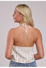 ROPER HALTER TOP WMS ROPER CHECKERED CACTUS WHITE