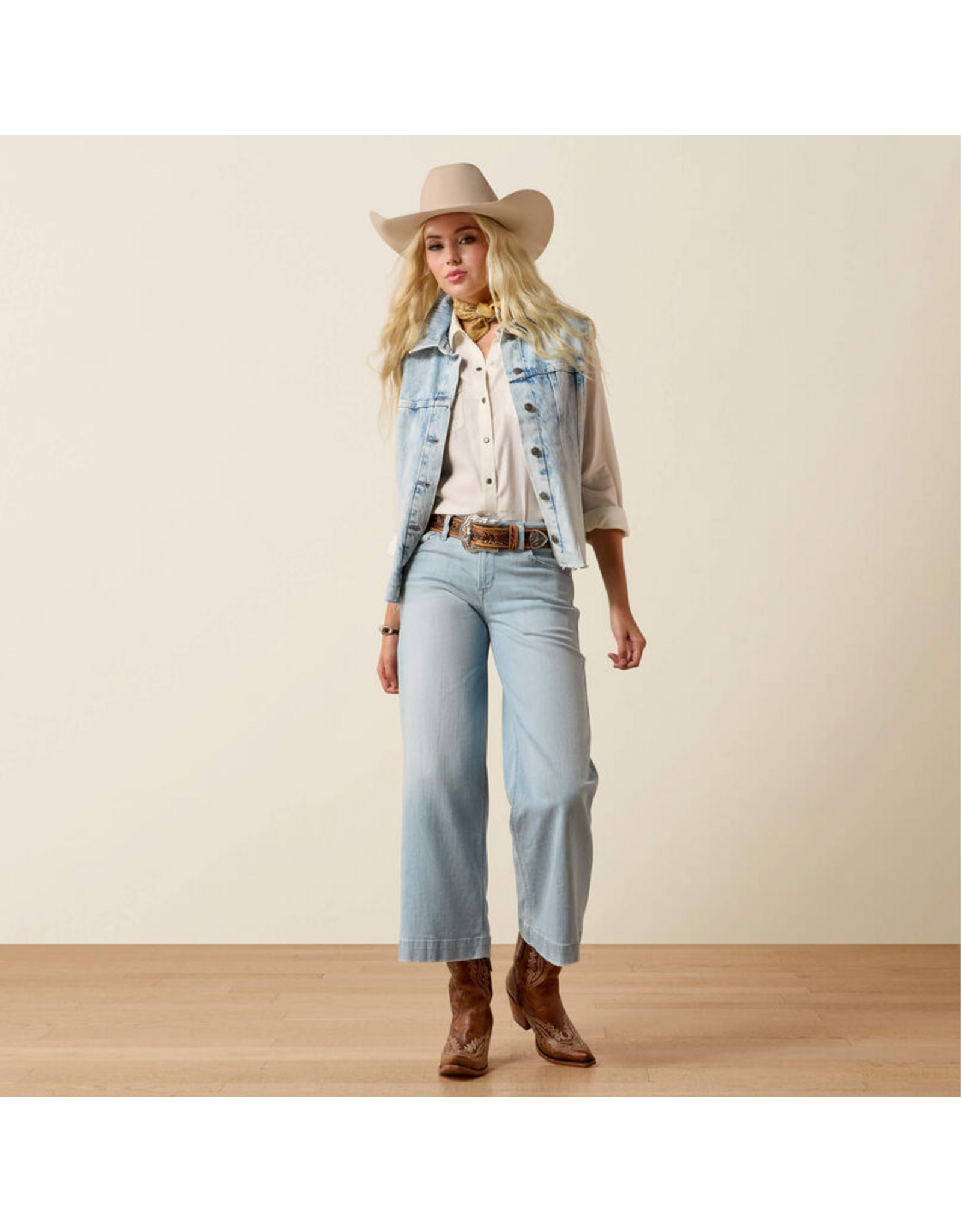 ARIAT JEANS WMS ARIAT CLARE CROP LIGHT
