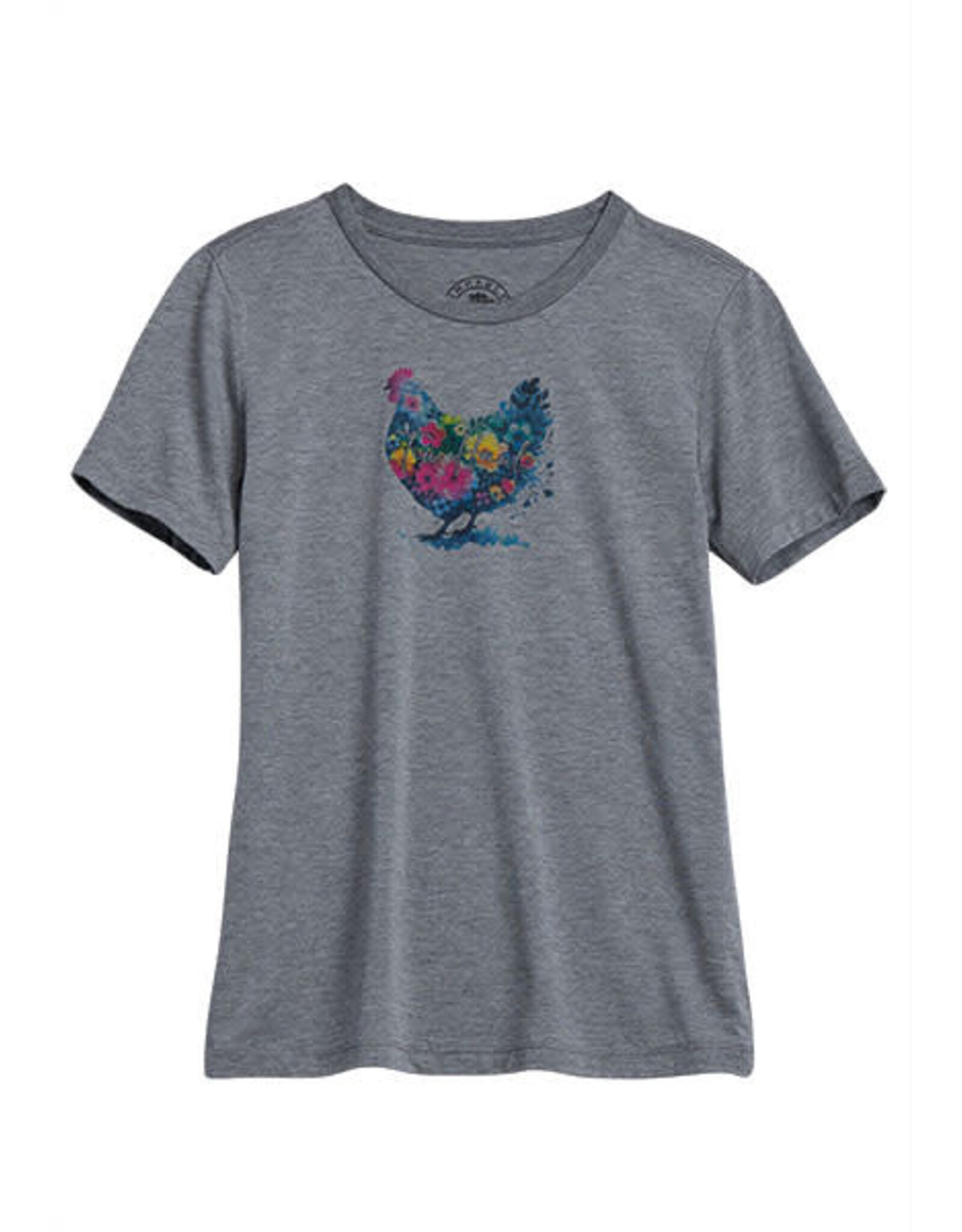 TIN HAUL TSHIRT WMS TIN HAUL CHICKENS WITH FLOWERS