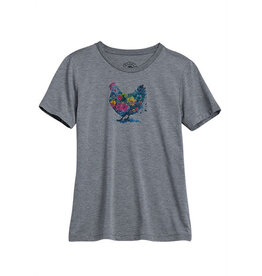 TIN HAUL TSHIRT WMS TIN HAUL CHICKENS WITH FLOWERS