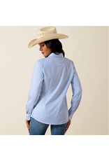 ARIAT SHIRT WMS ARIAT LS KIRBY PRO BLUE & WHITE STRIPE