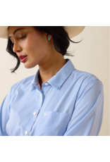 ARIAT SHIRT WMS ARIAT LS KIRBY PRO BLUE & WHITE STRIPE