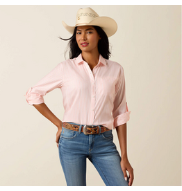 ARIAT SHIRT WOMENS ARIAT VENTTEK PEACH STRIPE