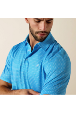 ARIAT SHIRT MNS ARIAT POLO BLUE GEO PRINT