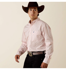 ARIAT SHIRT MNS ARIAT WALLY FITTED PINK GEO SQUARE