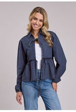 ROPER BLOUSE CROPPED WMS ROPER DENIM TIE