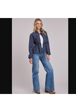 ROPER BLOUSE CROPPED WMS ROPER DENIM TIE