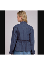 ROPER BLOUSE CROPPED WMS ROPER DENIM TIE