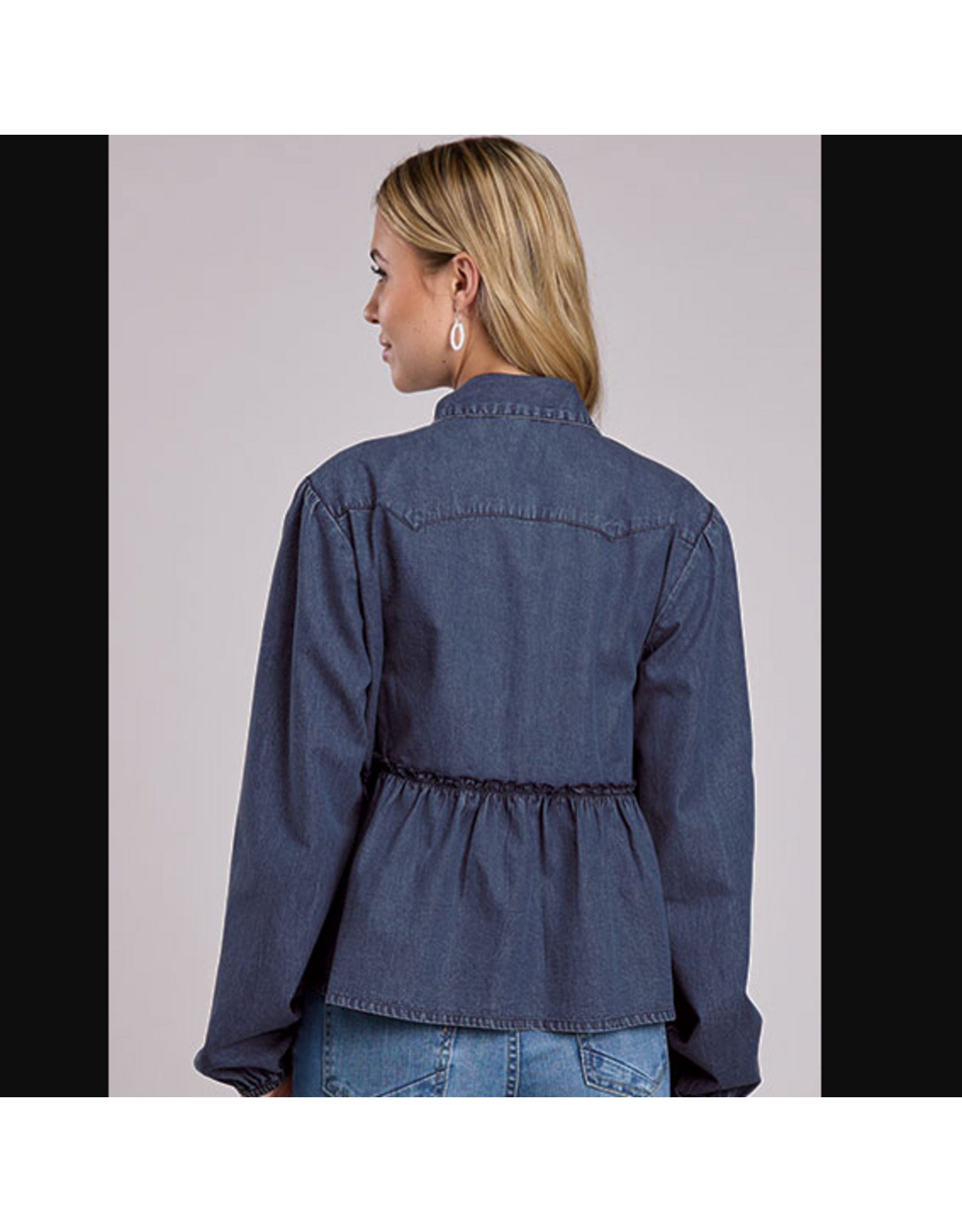 ROPER BLOUSE CROPPED WMS ROPER DENIM TIE