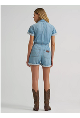 ROMPER WMS WRANGLER DENIM SNAP