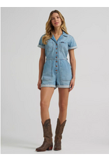 ROMPER WMS WRANGLER DENIM SNAP