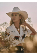 SHIRT WMS WRANGLER LW RODEO CAMP WHITE