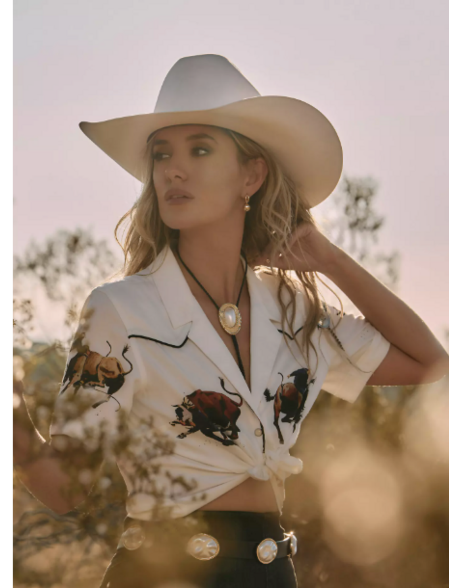SHIRT WMS WRANGLER LW RODEO CAMP WHITE