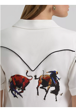 SHIRT WMS WRANGLER LW RODEO CAMP WHITE