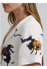 SHIRT WMS WRANGLER LW RODEO CAMP WHITE