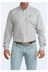 CINCH SHIRT MNS CINCH GRAY AND PURPLE PLAID
