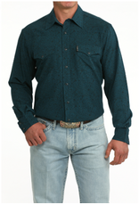 CINCH SHIRT MNS CINCH MODERN FIT LS BLUE AND BLACK PAISLEY