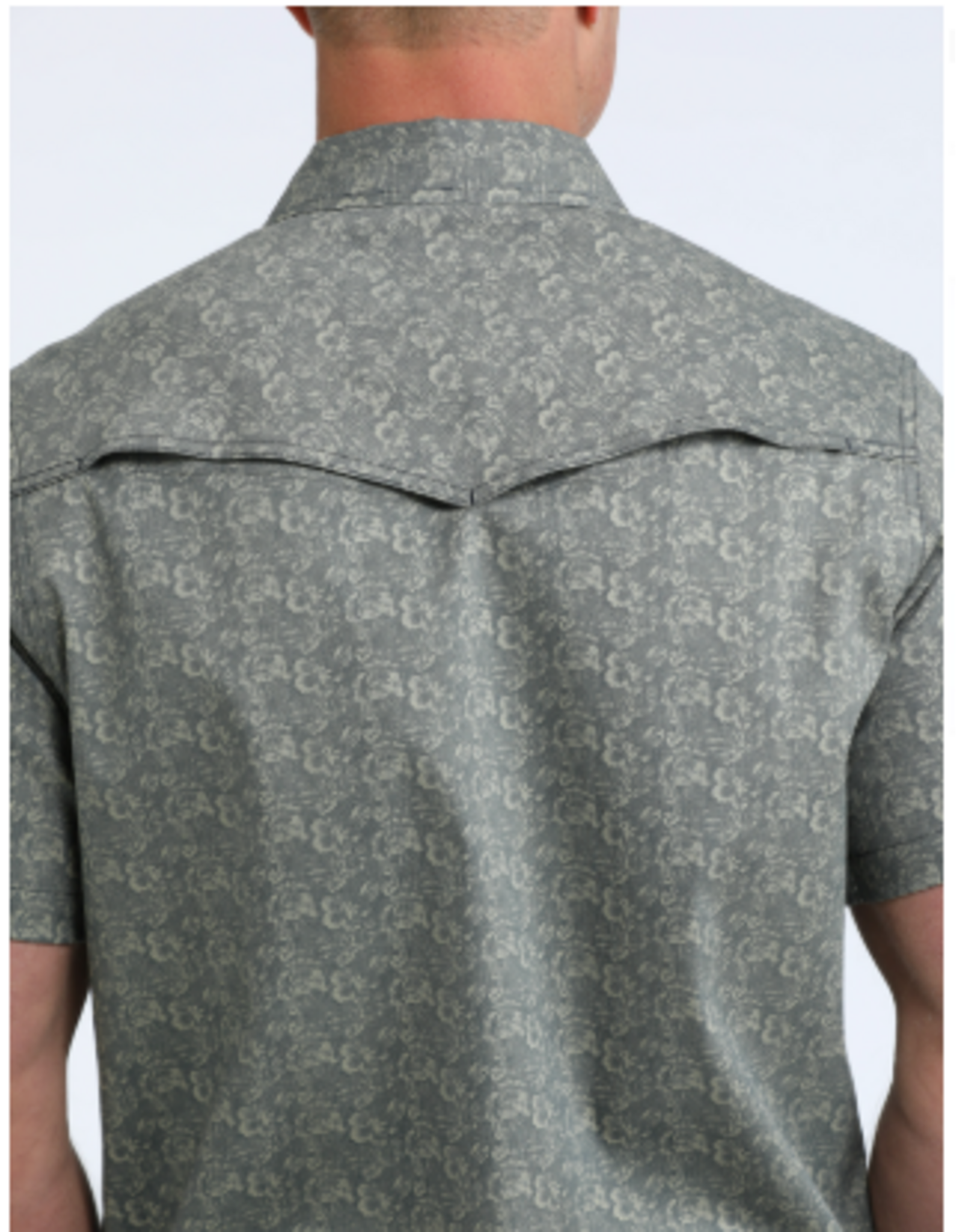 CINCH SHIRT MNS CINCH CAMP NAVY AND TAN FLORAL