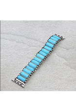 APPLE WATCH WESTERN TURQUOISE RECTANGLE STONE STRETCH