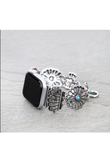 APPLE WATCH BAND WESTERN CONCHO WITH TURQ STONES