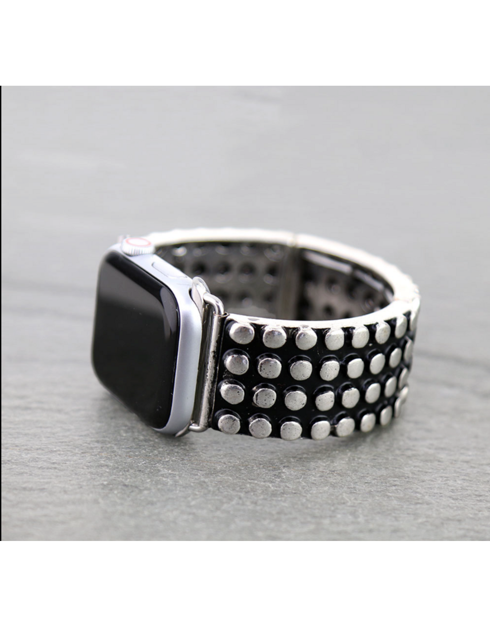 APPLE WATCH BAND WESTERN METAL BUBBLES ROWS OF 4