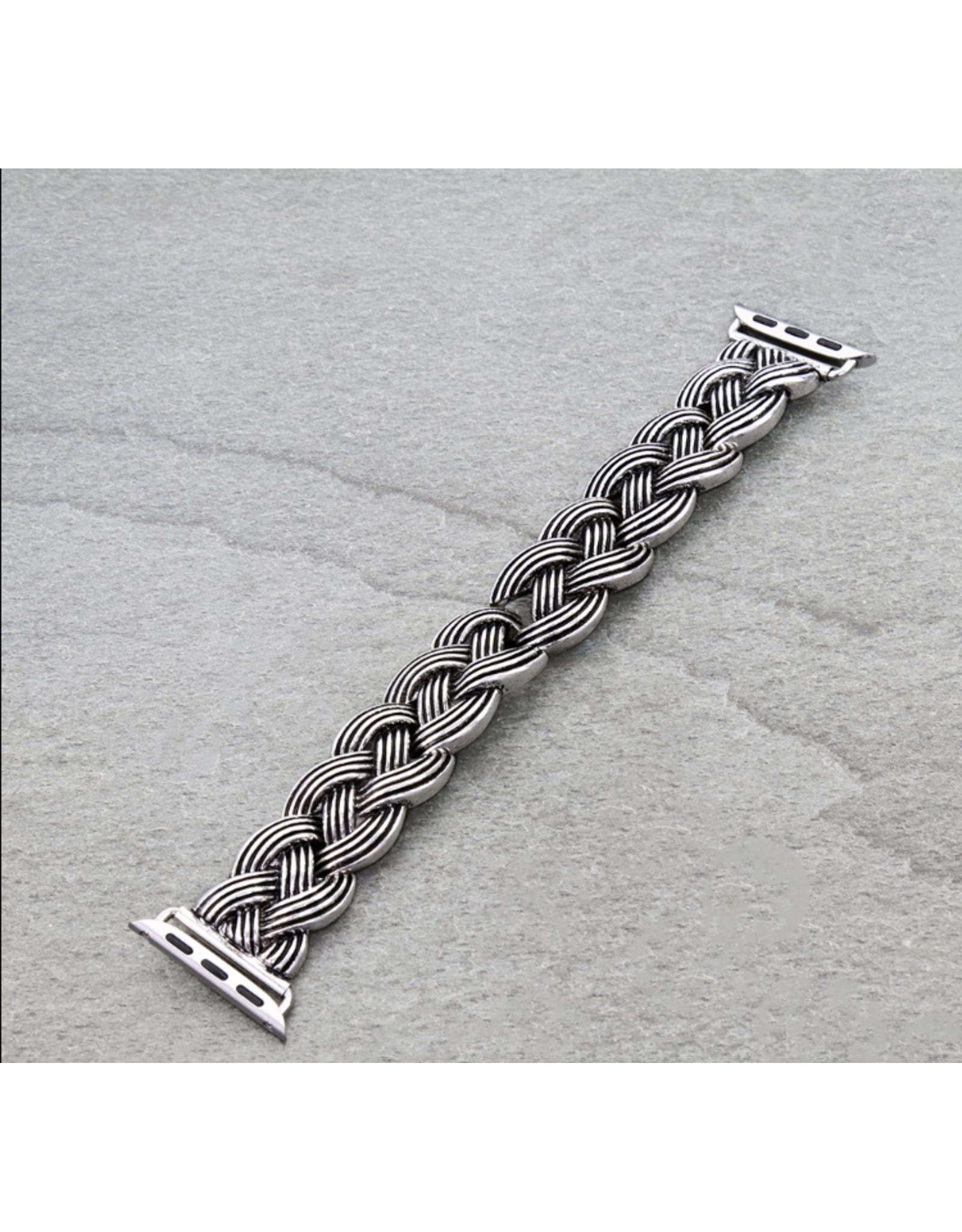 APPPLE WATCH BAND STRETCH BRAIDED METAL