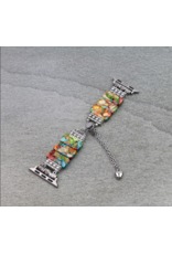 APPLE WATCH BAND MULTI COLORED 3 STONES