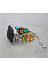 APPLE WATCH BAND MULTI COLORED 3 STONES