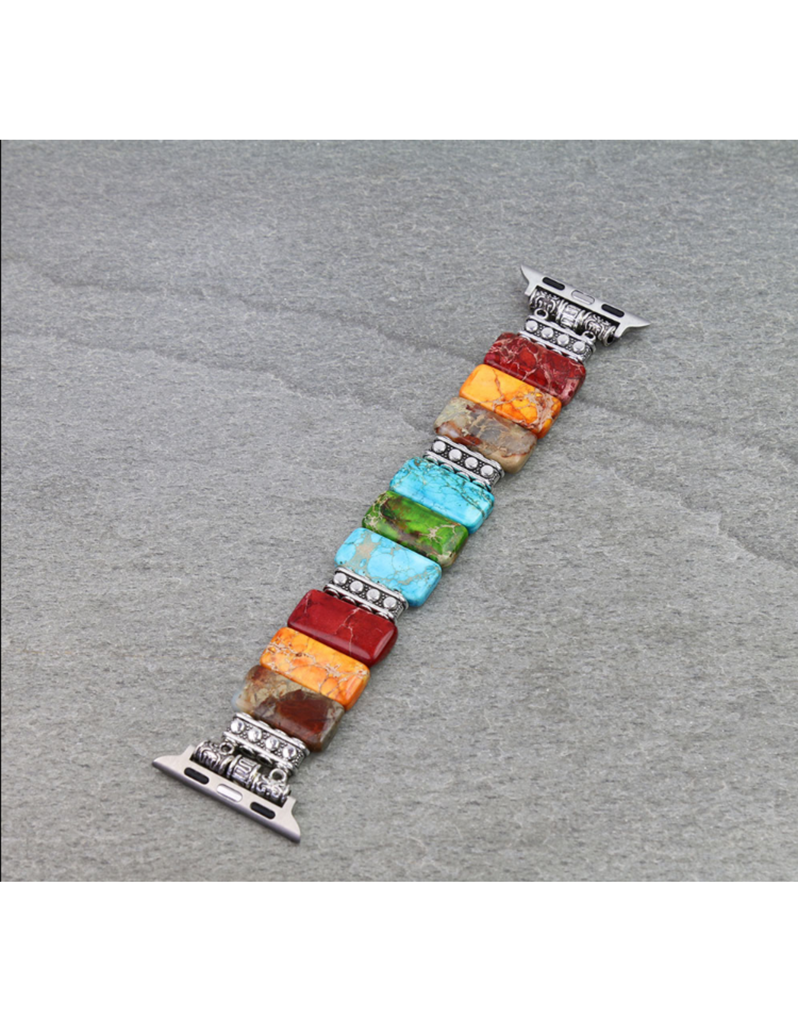 APPLE WATCH BAND 3 SET OF 3 MULTI COLOR STONES